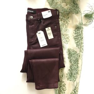 Express Ankle Legging High Rise Stretch Coat Jeans